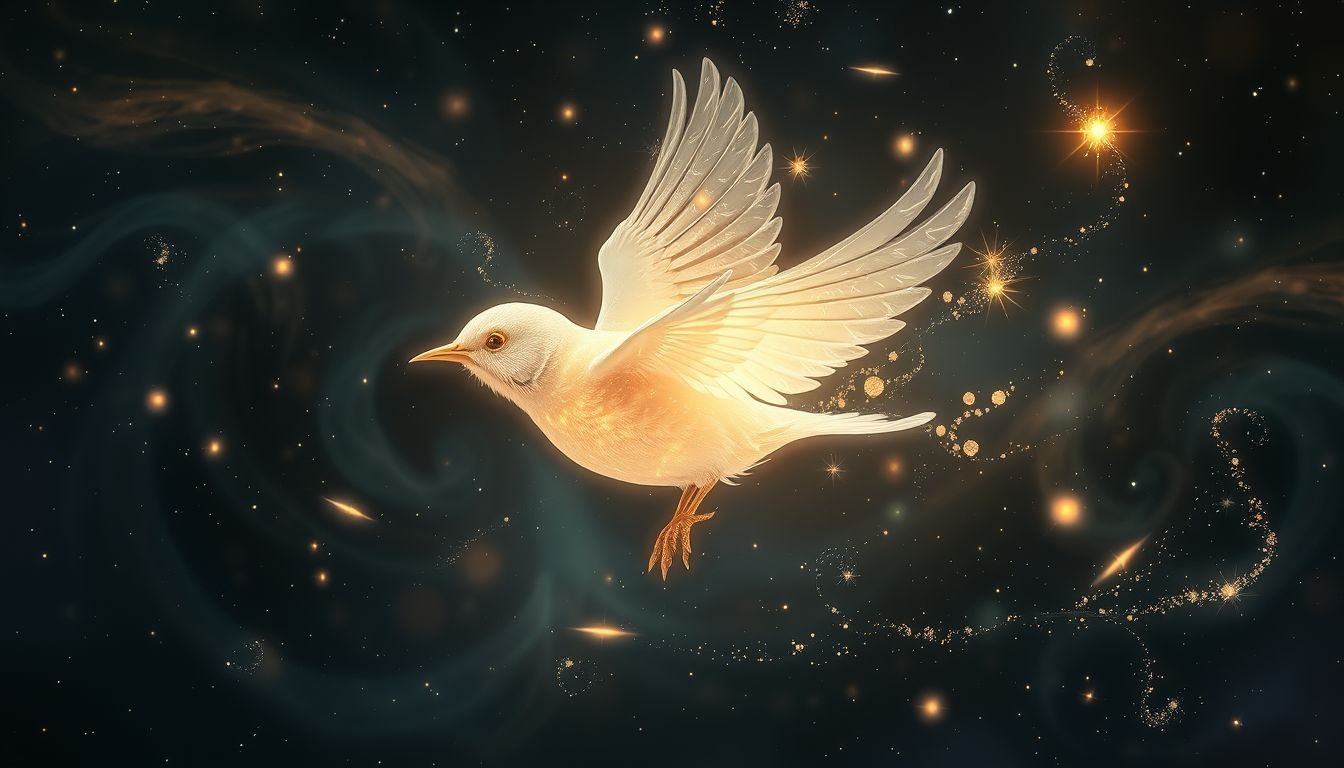 Een zangvogel in je droom symboliseert innerlijke vreugde en vrijheid.