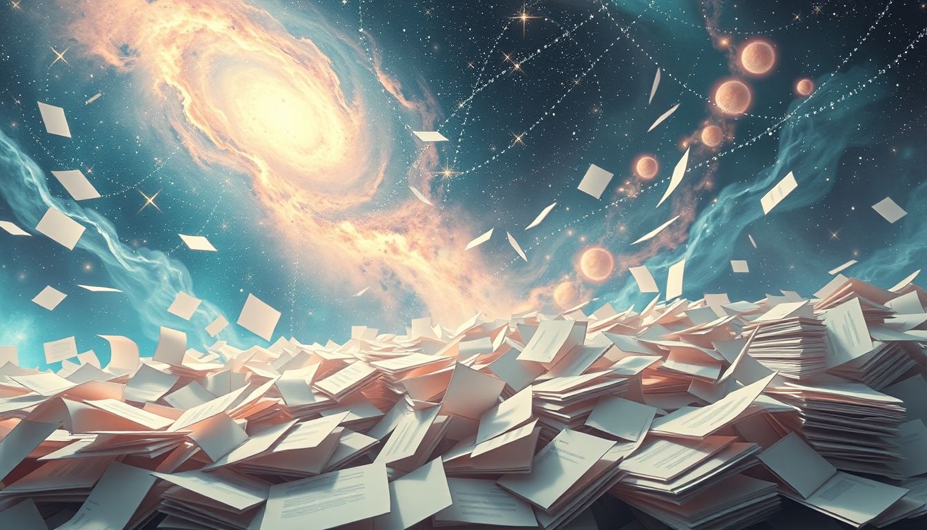 Dromen over papierwerk symboliseert vaak stress en verantwoordelijkheden op het werk.
