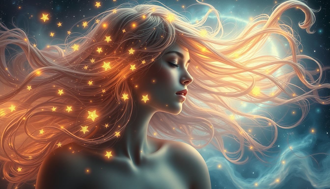 Droom 17 symboliseert innerlijk licht en onverwachte inspiratie in je haar.