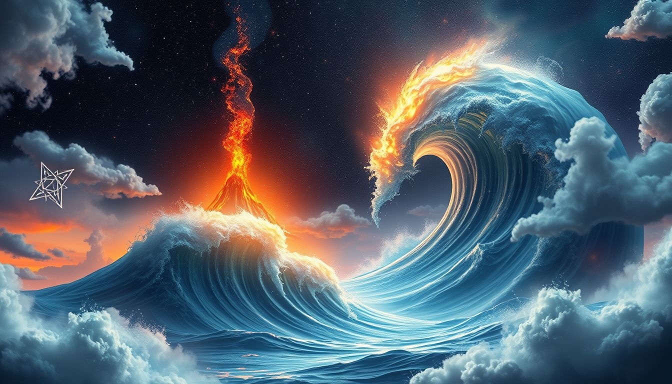 Een tsunami in dromen symboliseert overweldigende emoties en veranderingen.