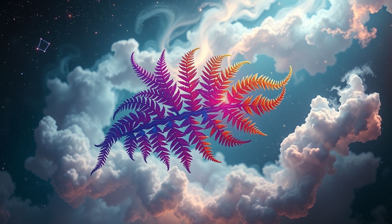 Dromen over kleurrijke varens symboliseren verborgen talenten en creativiteit.