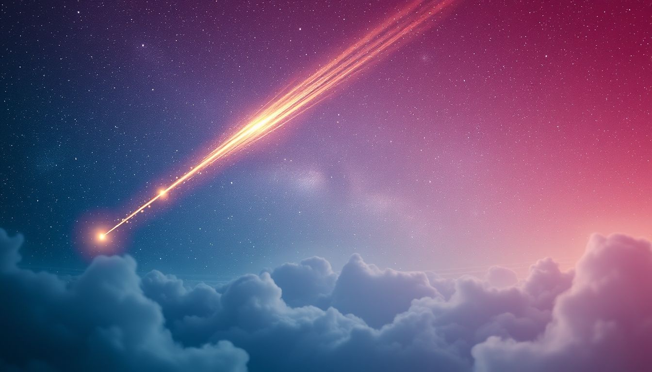 Een meteorenregen in dromen symboliseert onverwachte veranderingen en kansen.