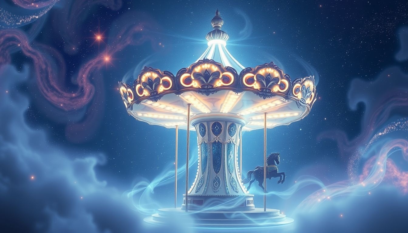 Rijden op een carrousel symboliseert herhaling in je levenscyclus.