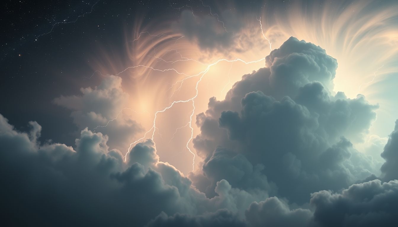 Een onweersbui in dromen symboliseert vaak tijdelijke innerlijke onrust.