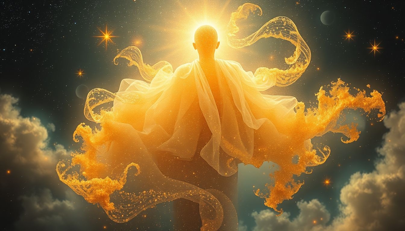 Gouden stof in dromen symboliseert vaak spirituele bescherming en kracht.