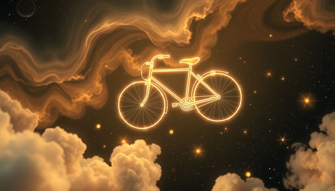 Dromen over fietsen symboliseren vaak levensreis en balans vinden.