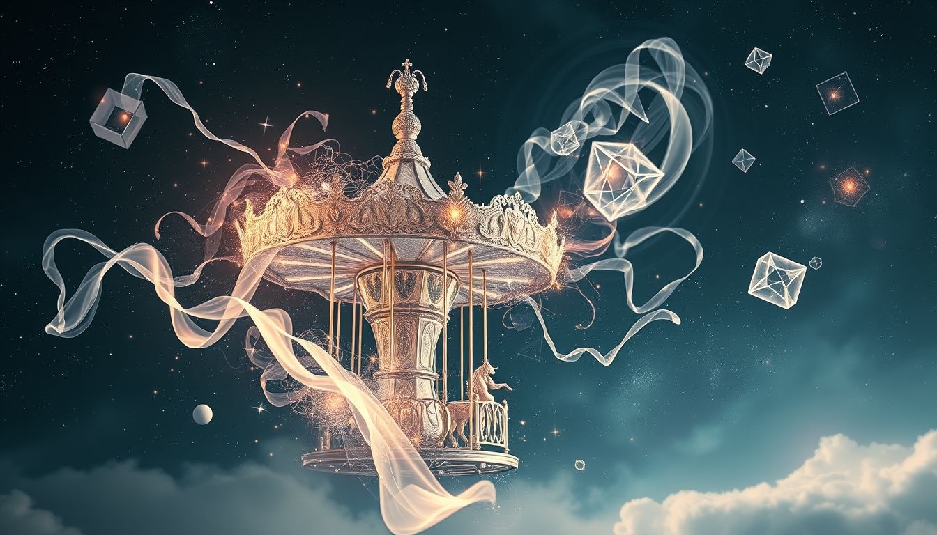 Het afbreken van een carrousel symboliseert het loslaten van oude patronen.