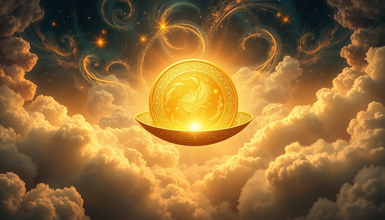 Een gouden bord symboliseert vaak succes en rijkdom in dromen.