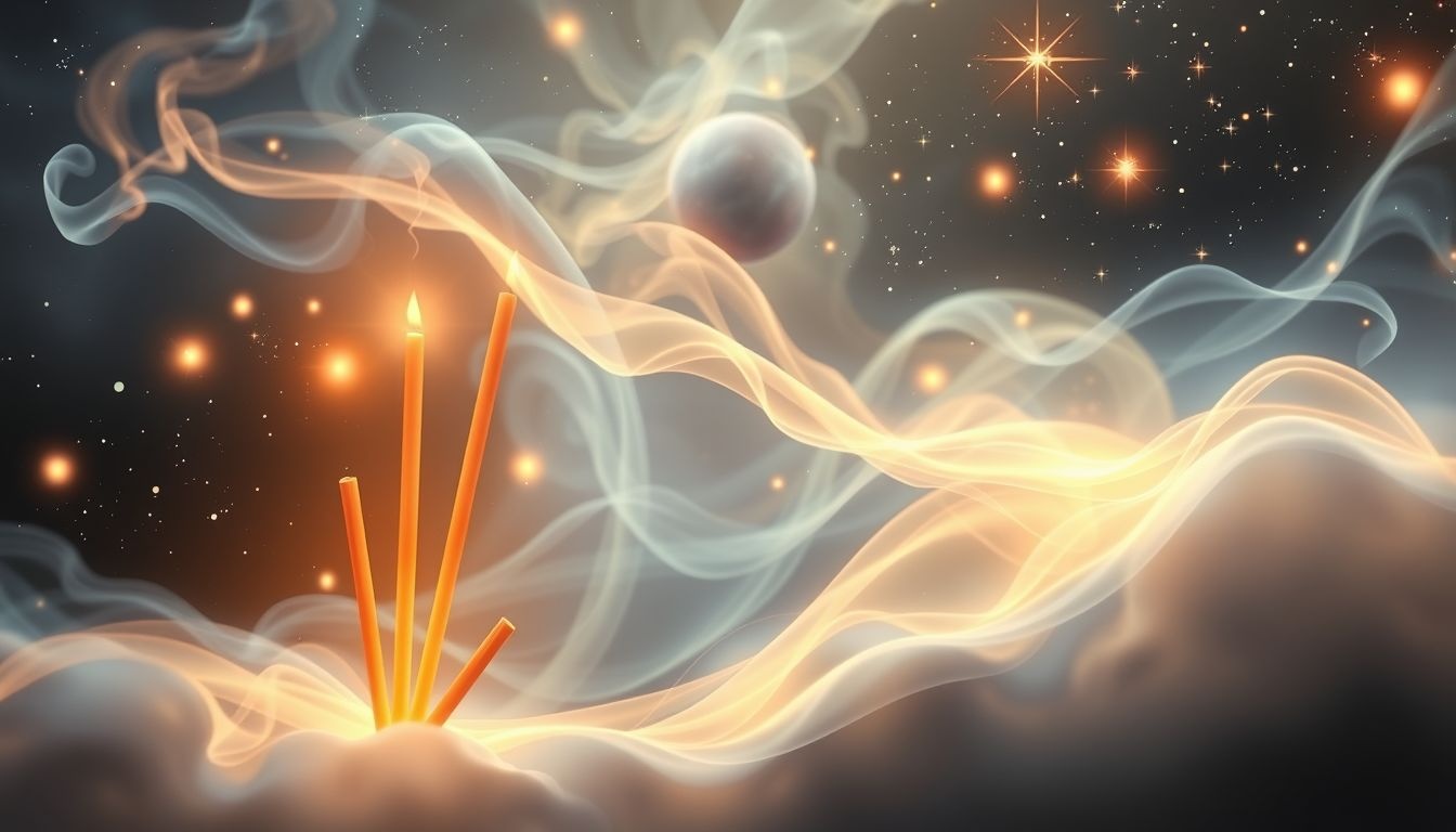Droom 24 symboliseert innerlijke rust door wierook en zachte verlichting.
