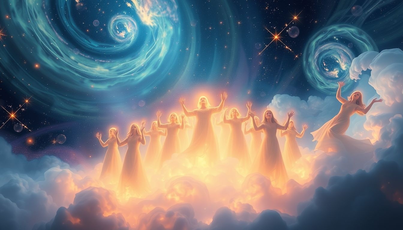 Een pelgrimskoor symboliseert innerlijke rust en spirituele groei.