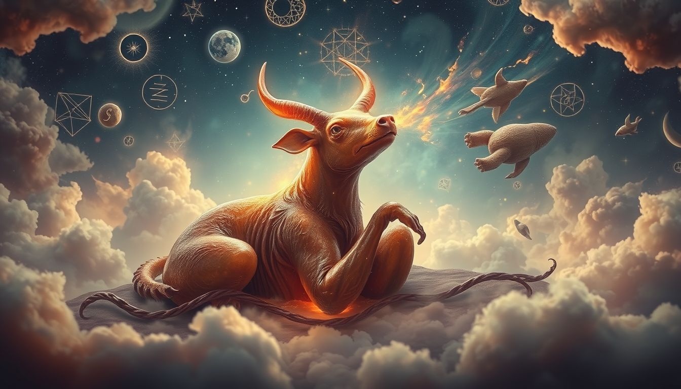 Een pratend gebraden wild symboliseert ongehoorde innerlijke verlangens.