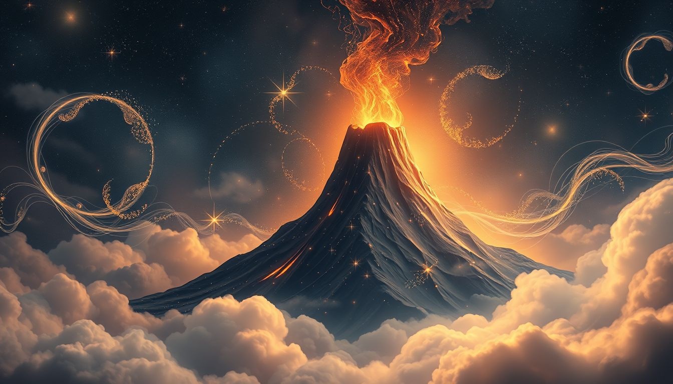 Dromen over vulkanen symboliseren vaak diepe innerlijke transformatie.