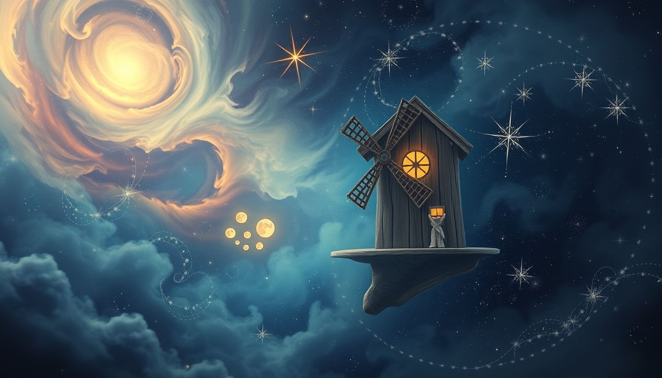Een houten handmolen symboliseert geduld en authentieke levensenergie.