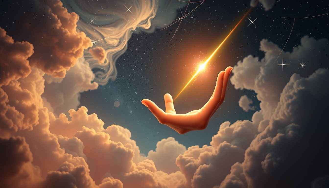 Een meteoor aanraken symboliseert plotselinge inzichten en persoonlijke transformatie.