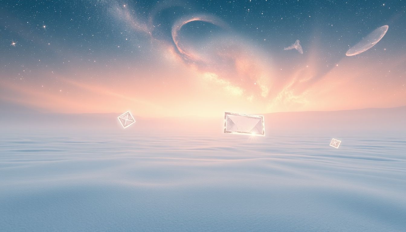 Een wit sneeuwveld symboliseert rust en nieuwe mogelijkheden in dromen.