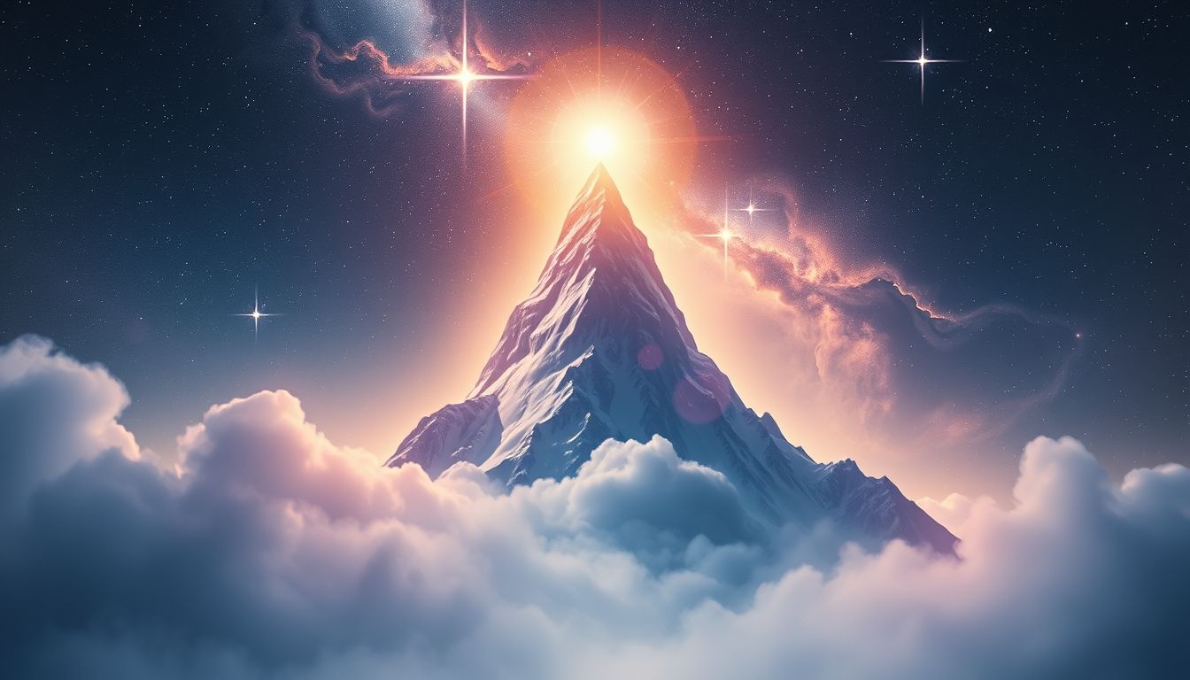 Het beklimmen van een berg symboliseert het overwinnen van grote uitdagingen.
