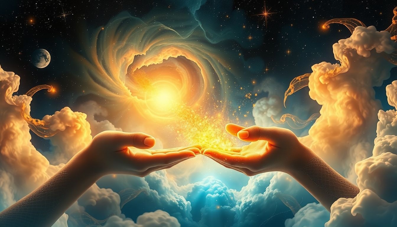 Gouden stof symboliseert vaak innerlijke rijkdom en spirituele groei.
