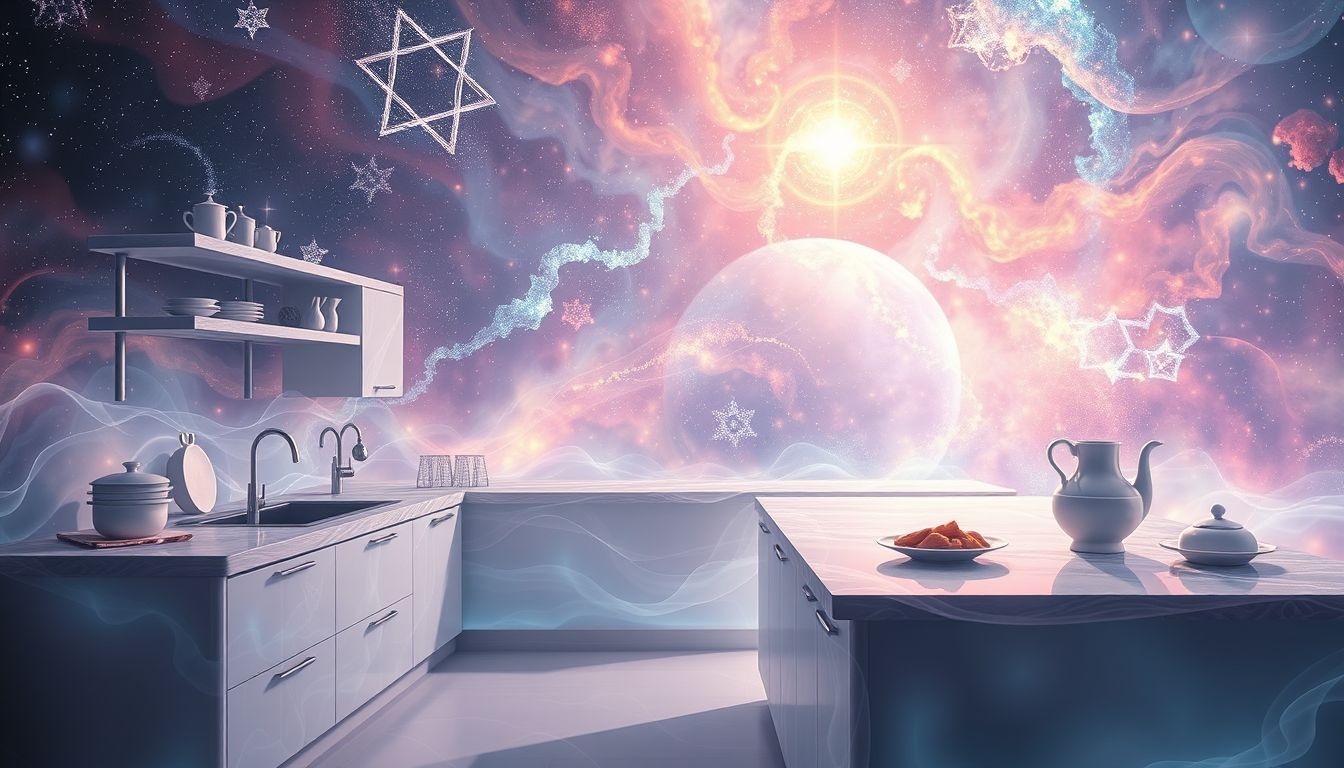 Een kosjere keuken symboliseert reinheid en spirituele zuiverheid in dromen.