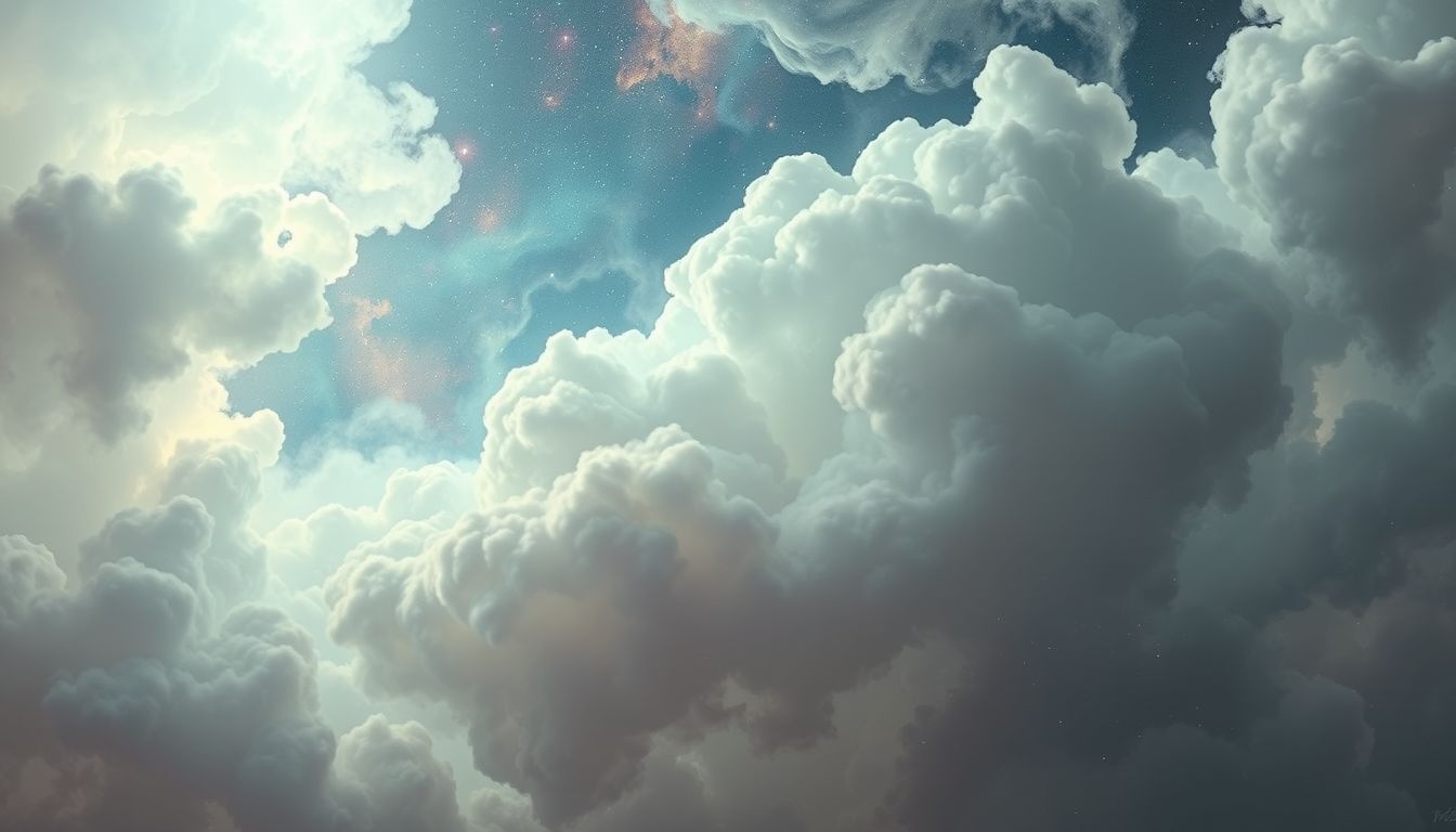 Overhangende wolken symboliseren vaak naderend onheil of onzekerheid.
