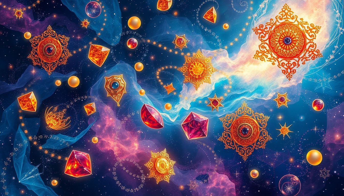 Rode sieraden symboliseren passie en energie in modieuze droomornamenten.