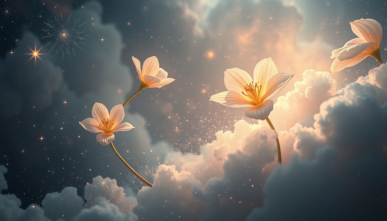 Vertrappen van bloemen symboliseert het verliezen van onschuld en schoonheid.