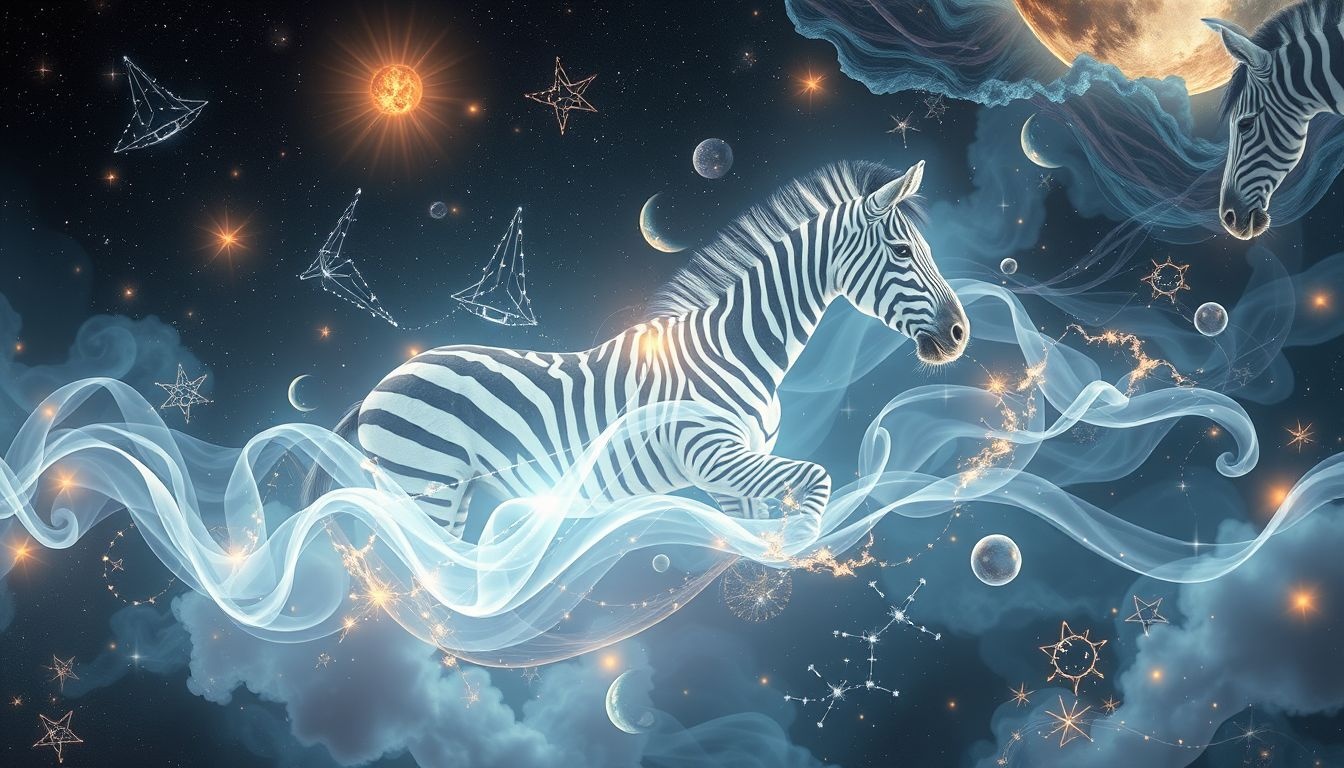 Lezers zien zebra’s dromen vaak als symbool van balans en dualiteit.