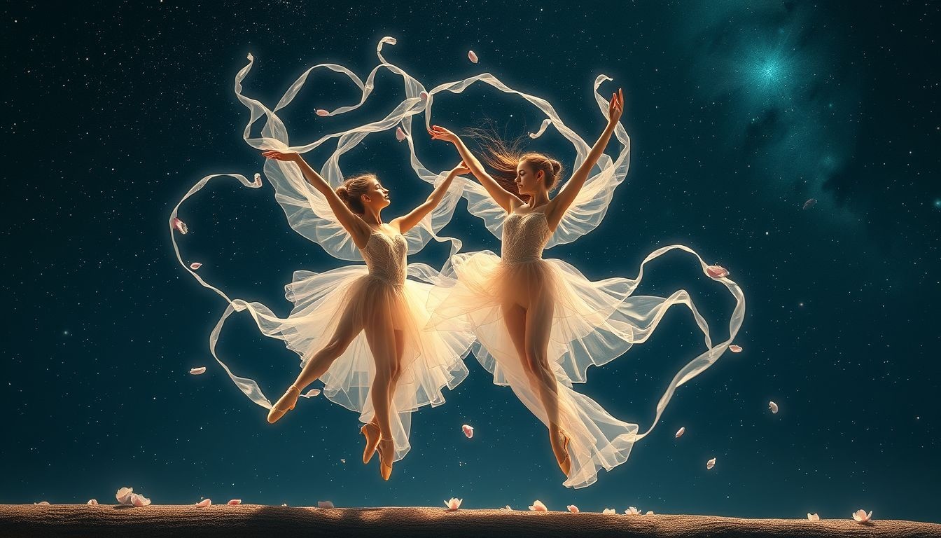 Dromen over openluchtballet symboliseert vrijheid en creatieve expressie.