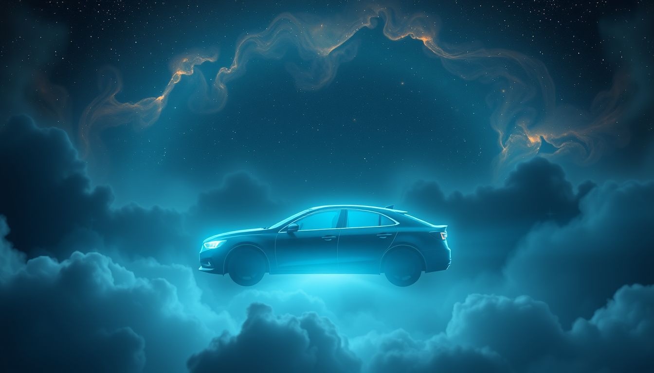 Een lege auto in dromen symboliseert vaak leegte of verlies van controle.