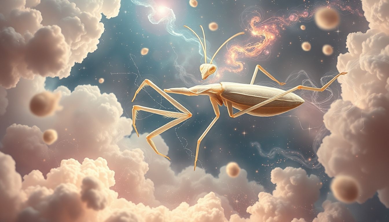 Een bidsprinkhaan die aanvalt symboliseert onverwachte uitdagingen in dromen.