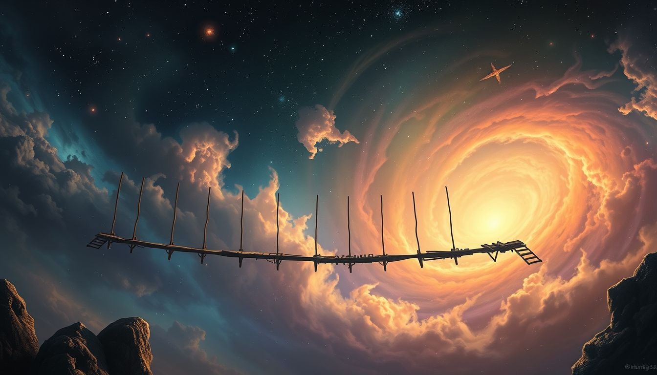 Dromen over een gammel brug symboliseert onzekerheid in persoonlijke keuzes.