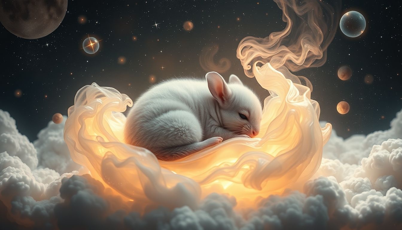 Dromen over chinchilla’s symboliseren zachtheid en emotionele warmte.