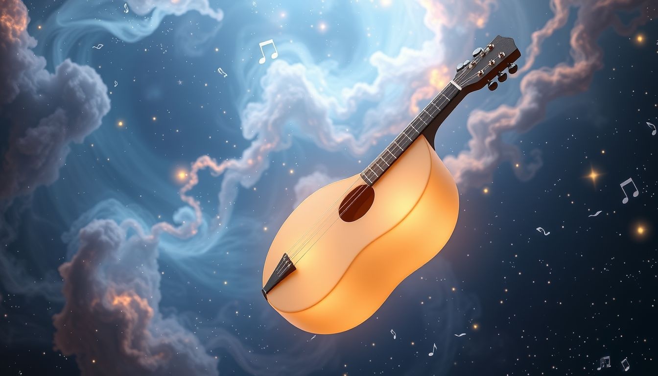 Een zelf spelende dulcimer symboliseert innerlijke harmonie en creatieve inspiratie.