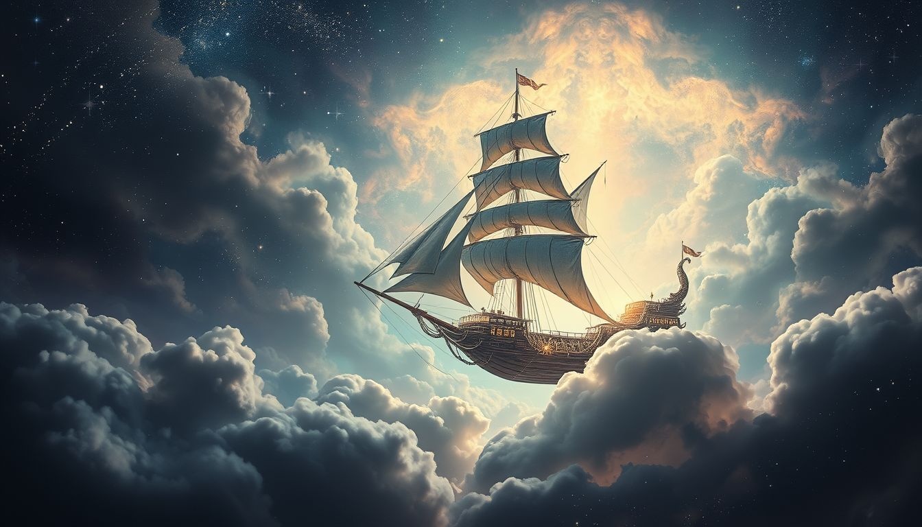Dromen over een ijzeren schip symboliseert kracht en onverzettelijkheid.
