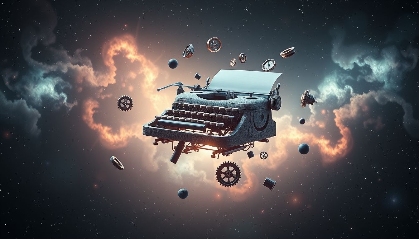 Dromen over een kapotte schrijfmachine symboliseert creatieve blokkades en frustratie.