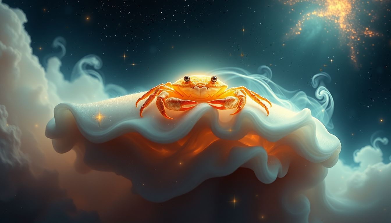 Dromen over een krab op schoot symboliseert onverwachte beschermingsbehoefte.