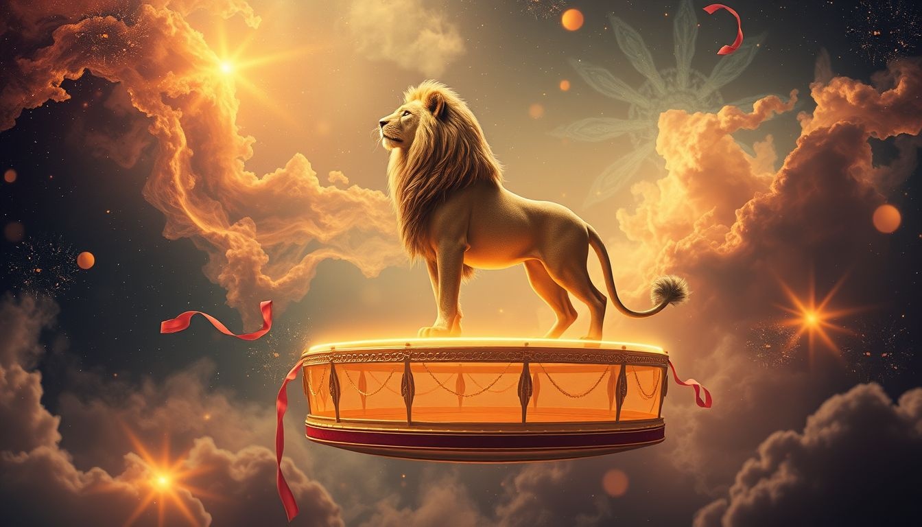 Dromen over leeuwen in een circus symboliseren beheersing van innerlijke kracht.