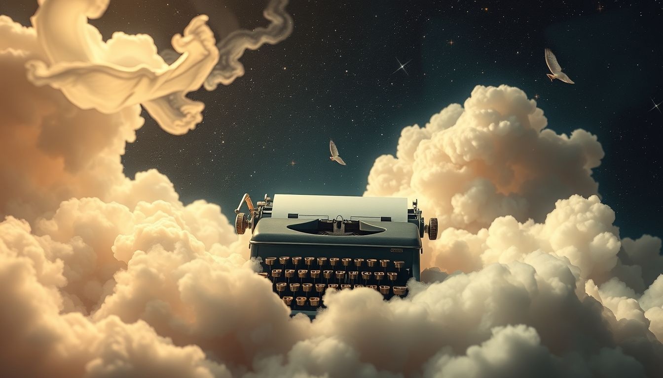 Dromen over schrijfmachines symboliseren vaak verlangen naar verleden creativiteit.