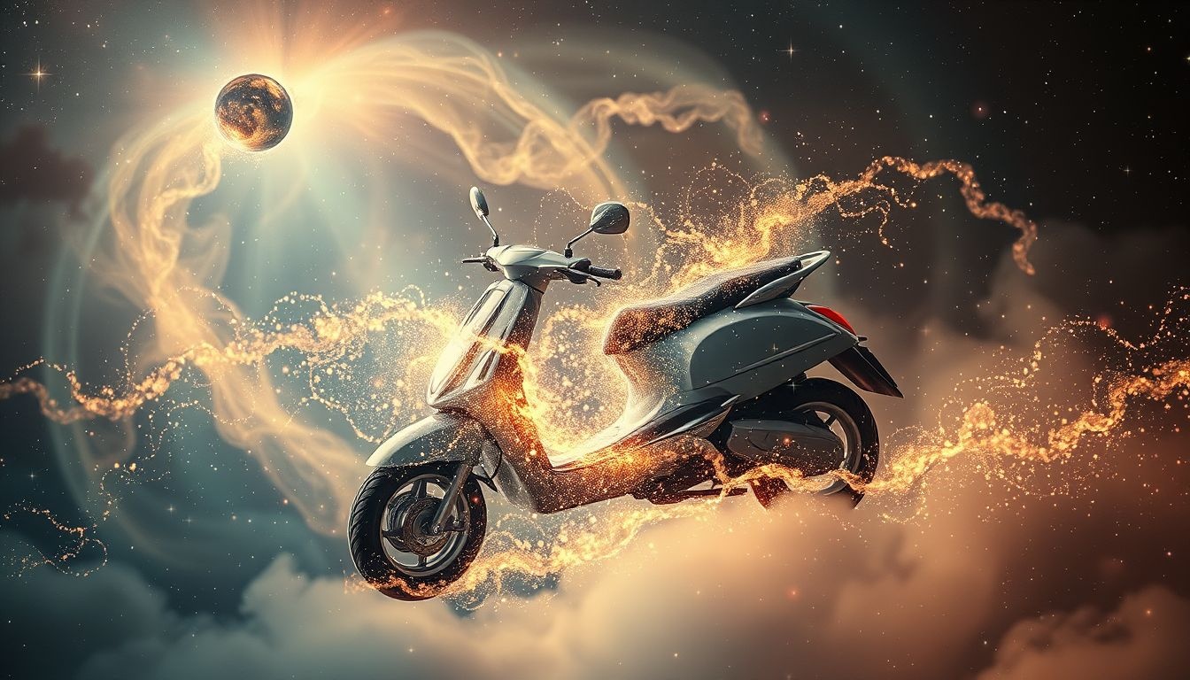 Dromen over een gestolen scooter symboliseren verlies van controle.