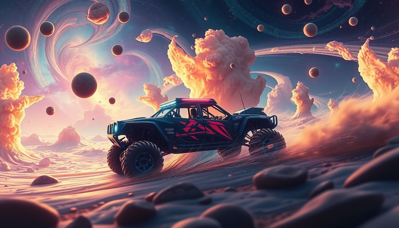 Dromen over race-terreinwagens symboliseren concurrentie en doorzettingsvermogen.