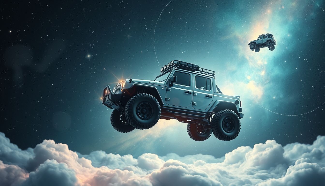 Dromen over terreinwagens zonder wielen symboliseren obstakels en bewegings­te­loosheid.