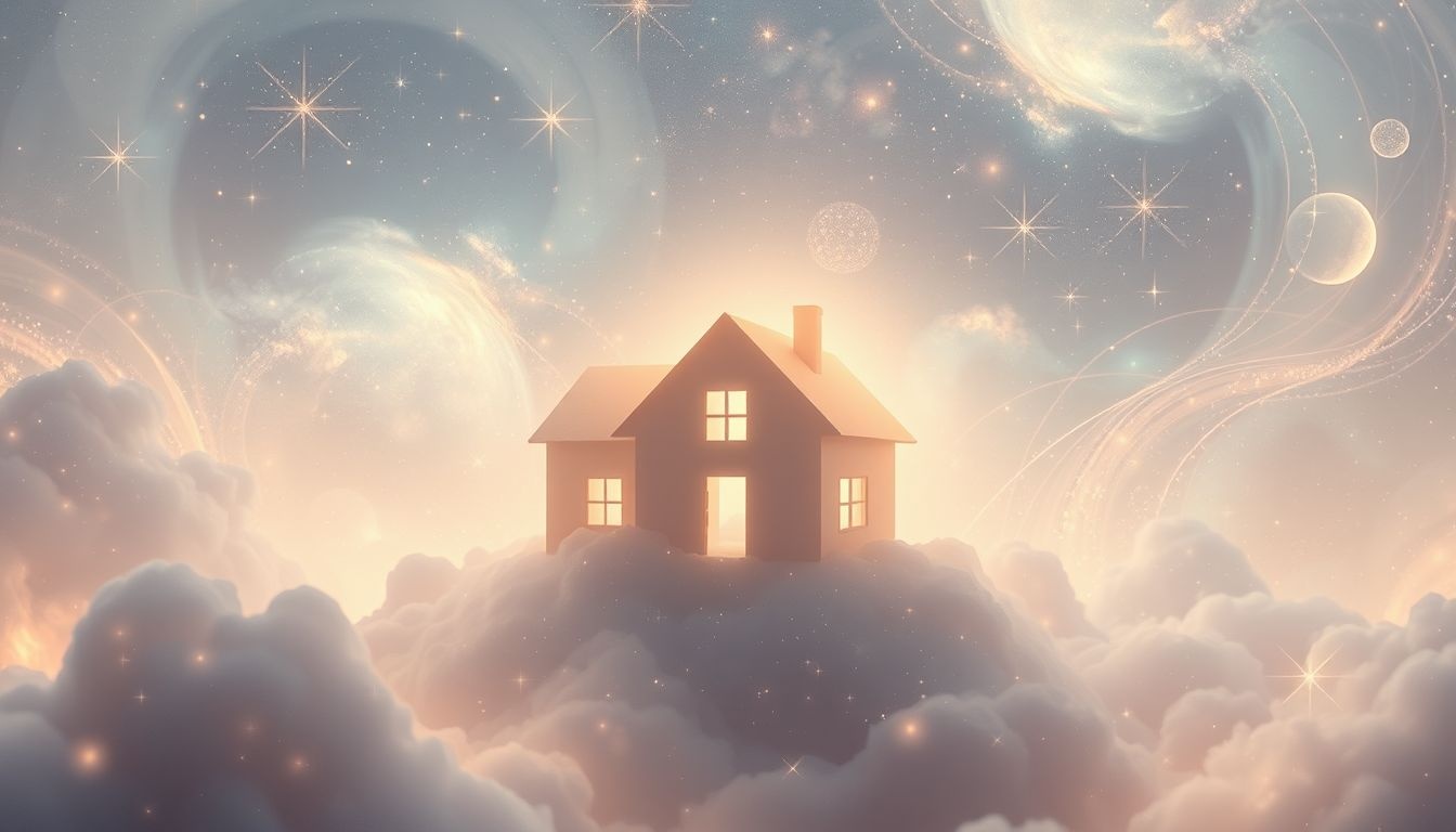 Dromen over een vredig huis symboliseert innerlijke rust en veiligheid.