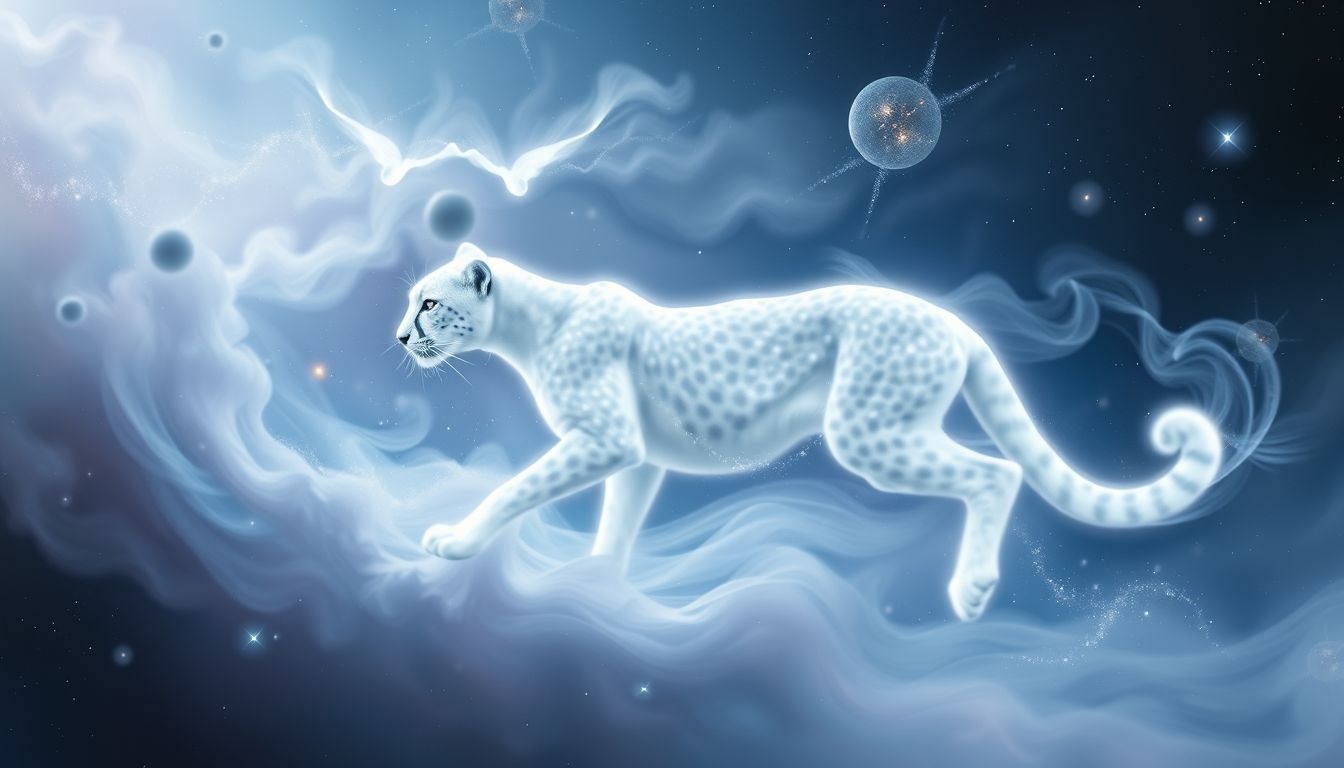 Dromen over witte cheetahs symboliseren zeldzame kracht en spirituele groei.