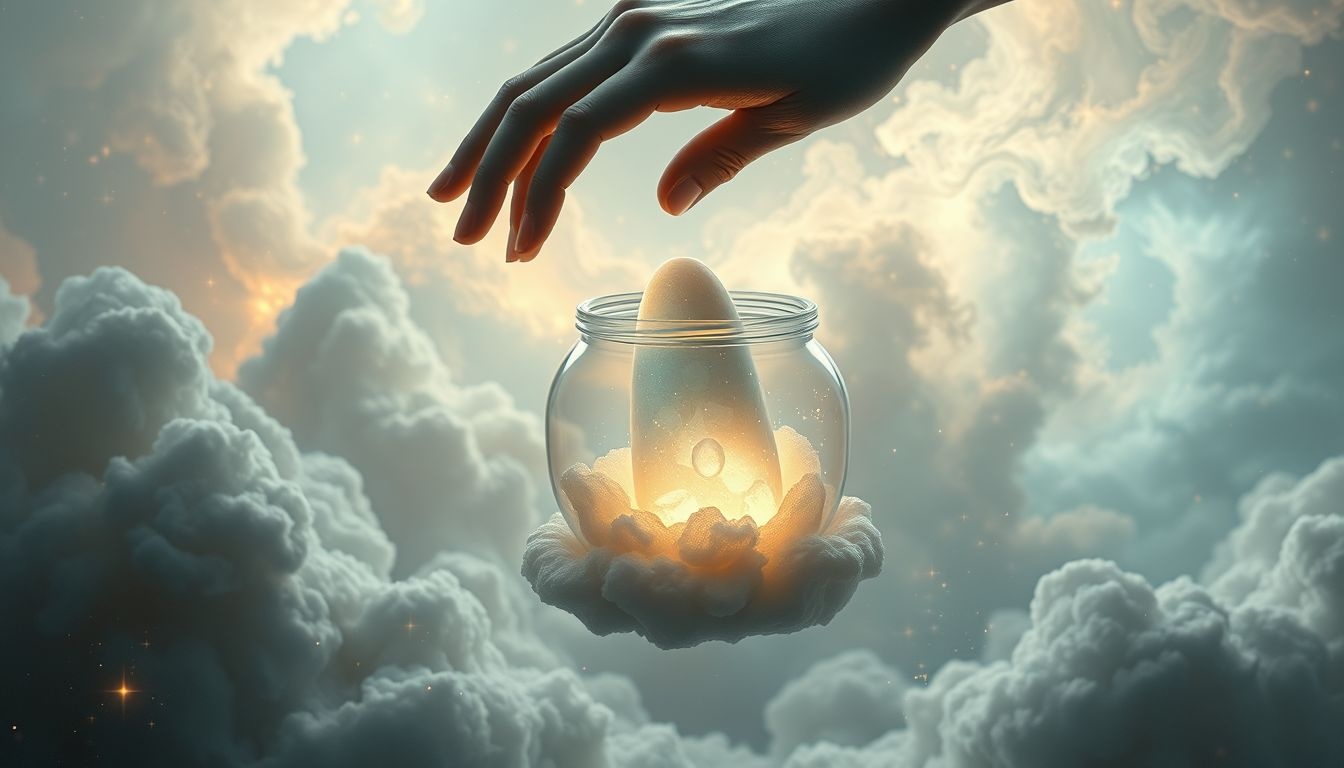 Dromen over begraven in een pot symboliseert het verbergen van emoties.