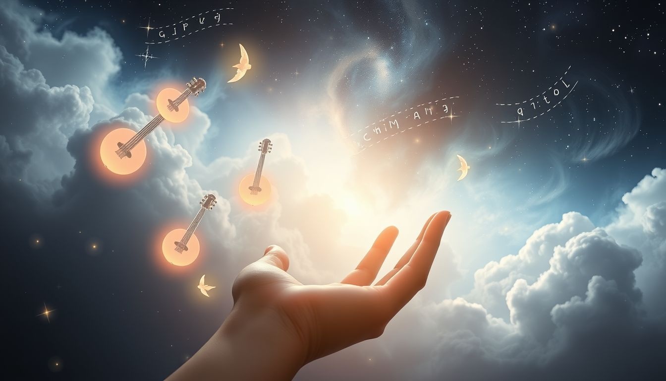 Dromen over dulcimers cadeau symboliseert harmonie en nieuwe relaties.
