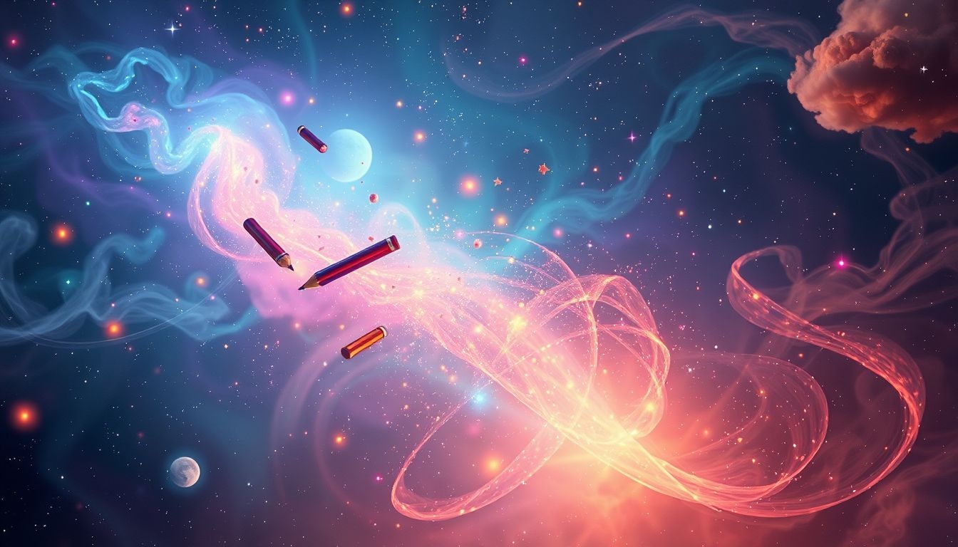 Dromen over kleurenpotloden symboliseert creativiteit en zelfexpressie.