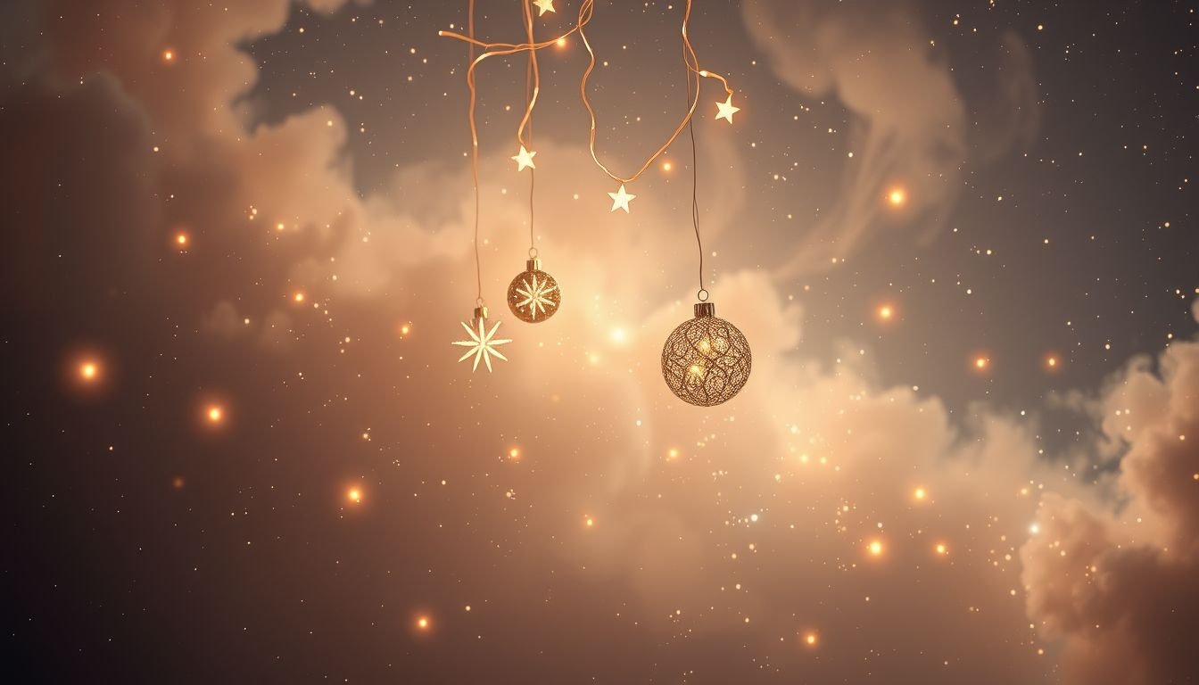 Dromen over kerstversiering ophangen symboliseert voorbereidingen en vreugde.