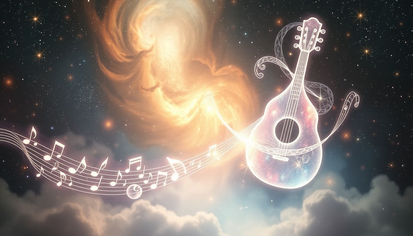 Dromen over dulcimers opnemen symboliseert harmonie en creatieve expressie.