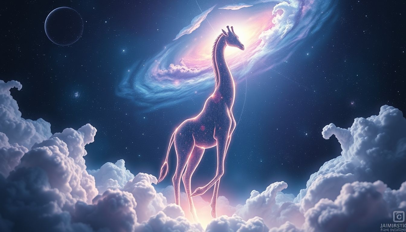 Dromen over giraftransformatie symboliseert persoonlijke groei en nieuw perspectief.