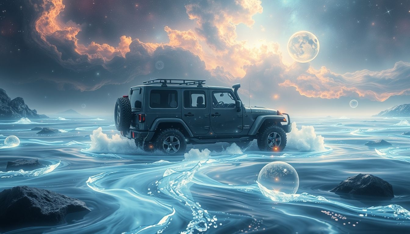 Dromen over terreinwagen wassen symboliseert reiniging van persoonlijke obstakels.