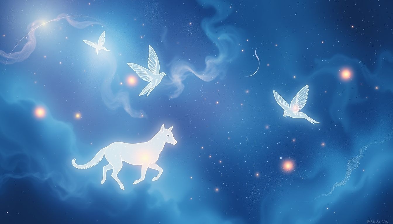 Dromen over kalmte met dieren symboliseren innerlijke rust en harmonie.